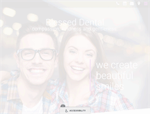 Tablet Screenshot of blesseddental.com